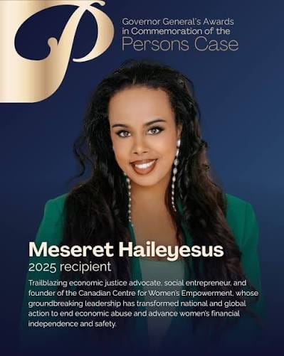 Governor General's Awards in Commemoration of the Persons Case, 2025 recipient