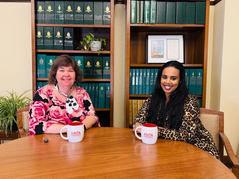 Meseret Haileyesus meeting Member of Parliament Anita Vandenbeld