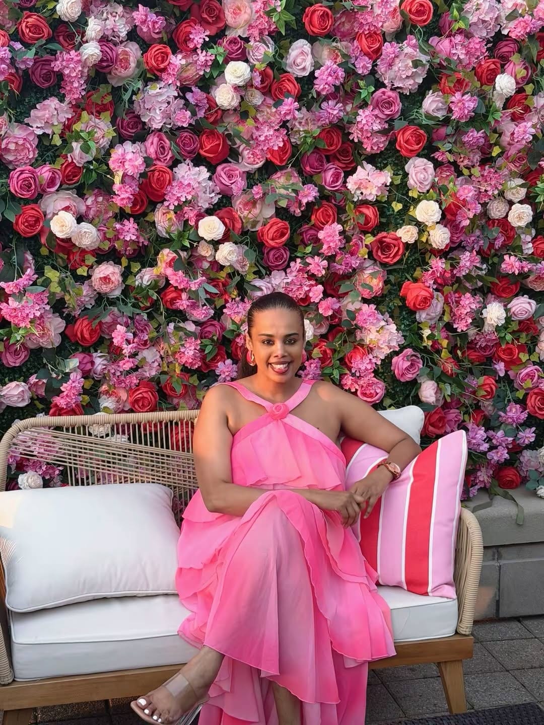 Meseret Haileyesus at a company anniversary celebration
