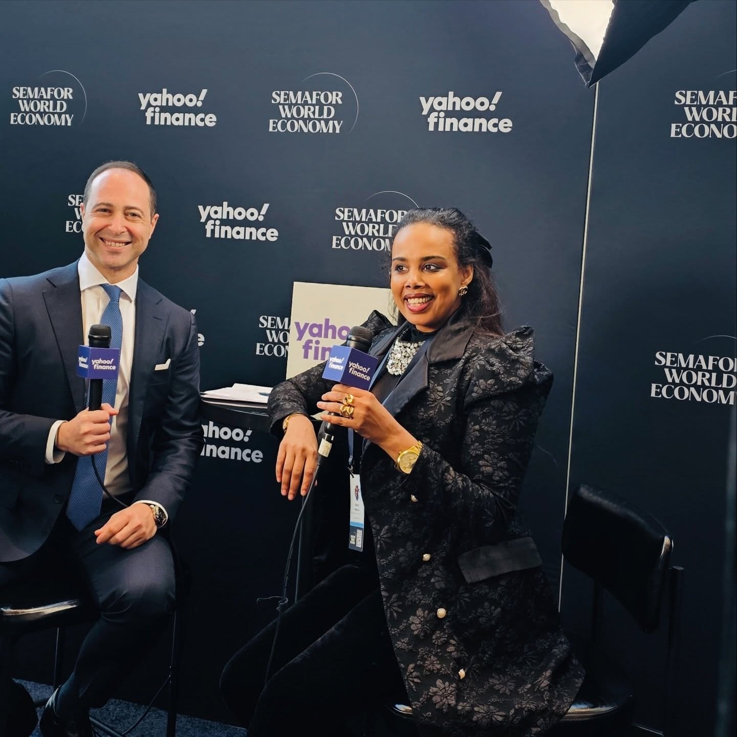 Meseret Haileyesus interviewed by Yahoo Finance at the Semafor World Economy Summit