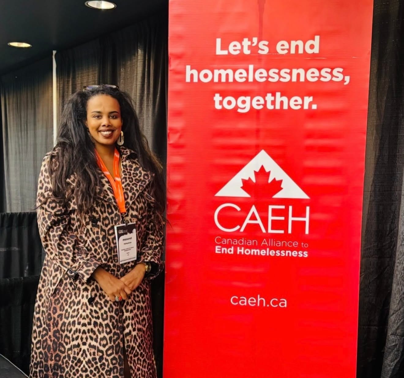 Meseret Haileyesus at the Canadian Alliance to End Homelessness conference