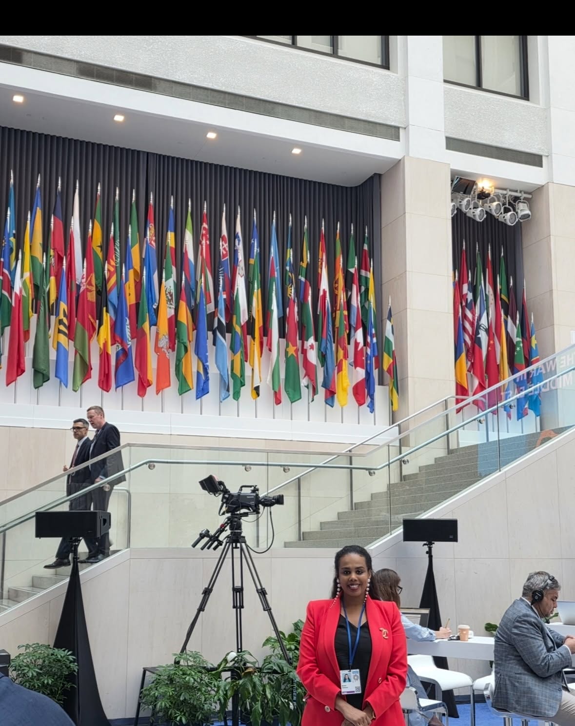 Meseret Haileyesus at the International Monetary Fund headquarters in Washington